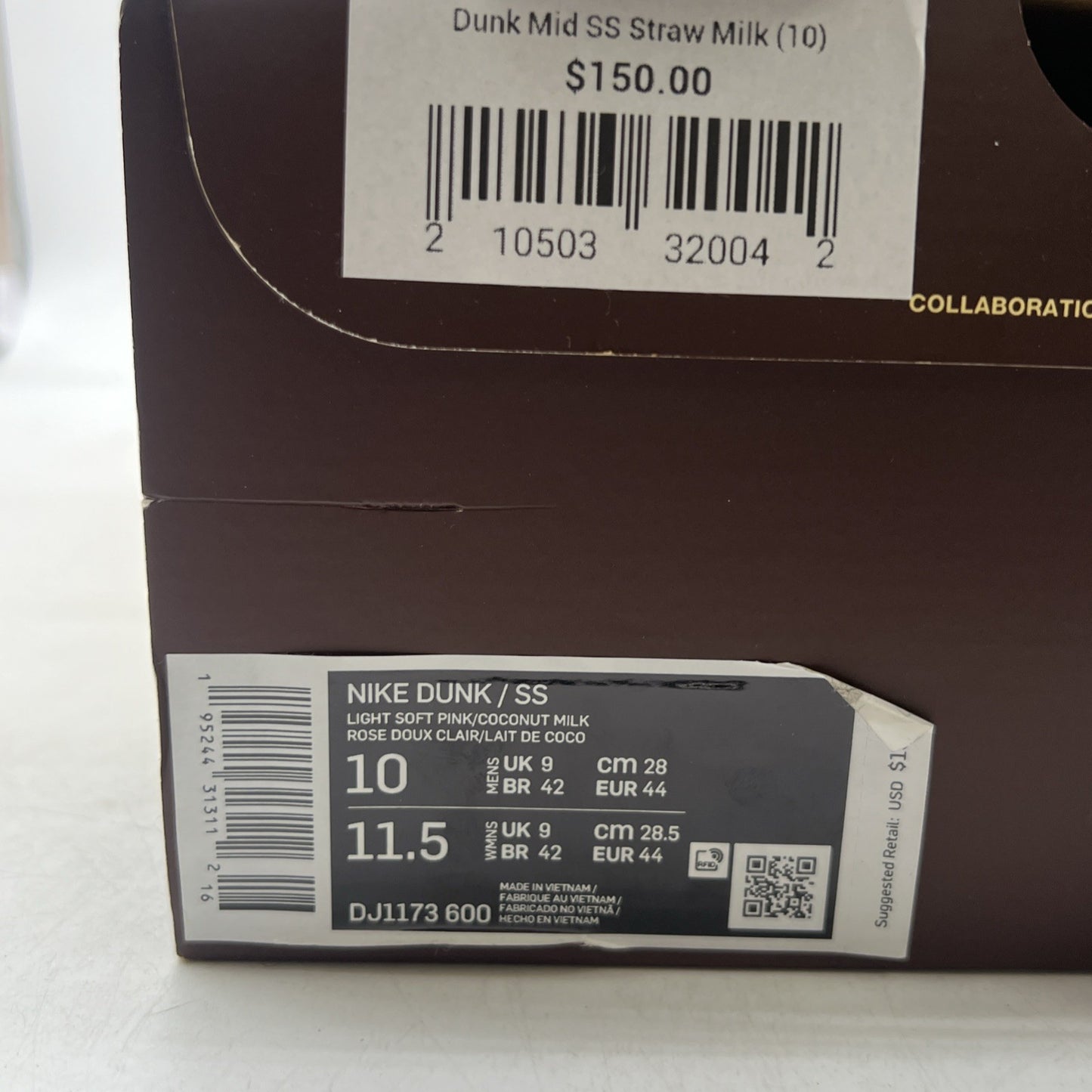 Size 10 - Nike Social Status x Dunk Mid Strawberry Milk (DJ1173-600)