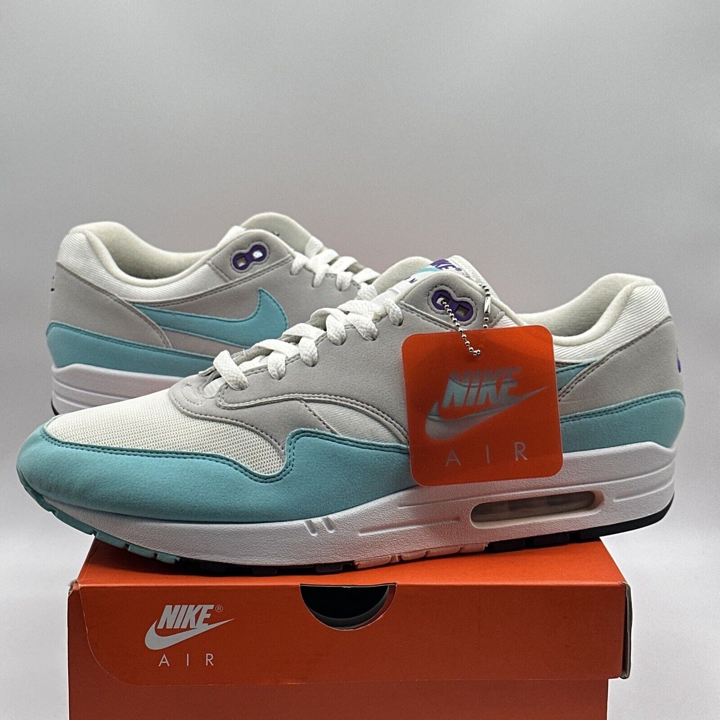 Size 12.5 - Nike Air Max 1 OG Aqua 2017 Anniversary With OG All Suede Light Blue