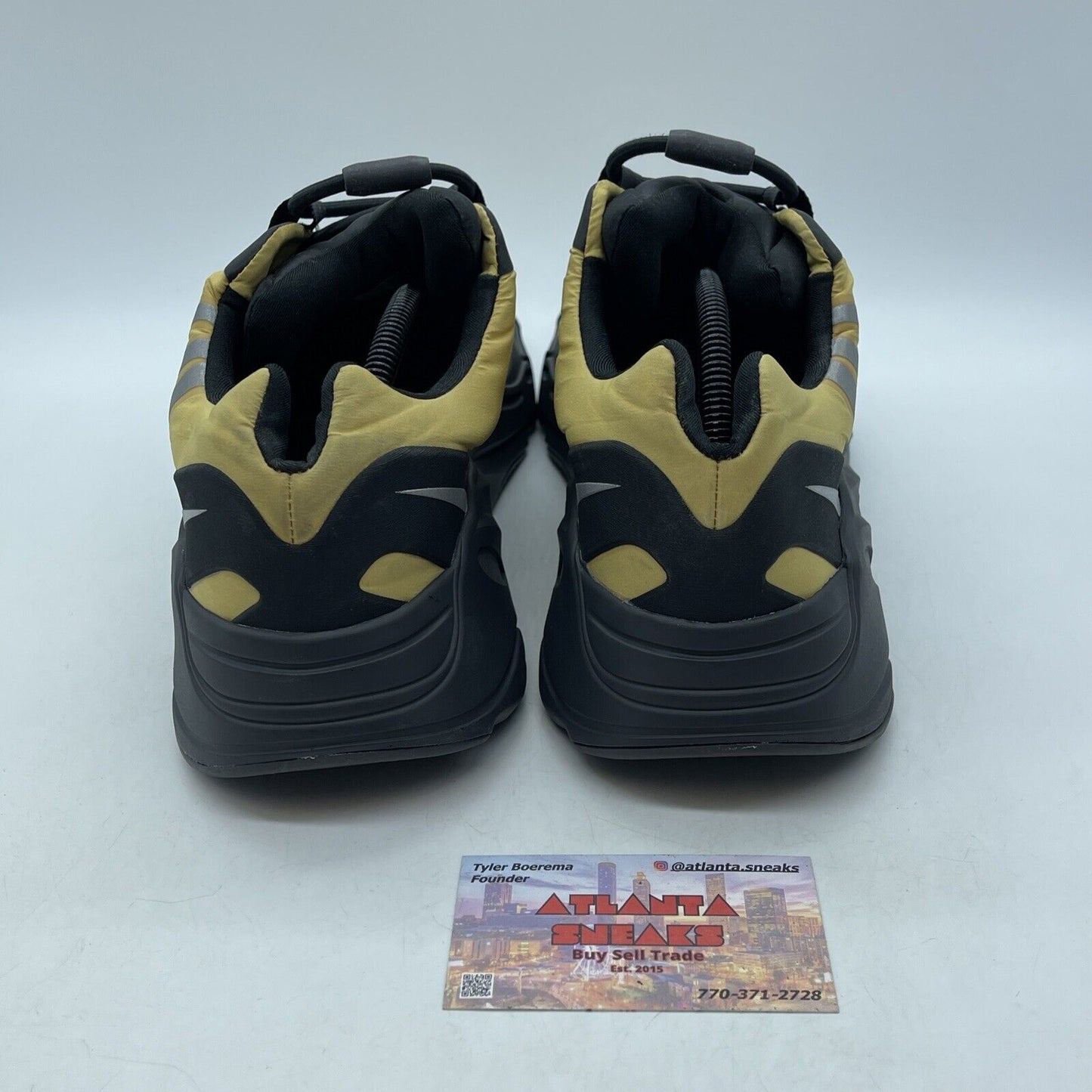 Size 12 - adidas Yeezy Boost 700 MNVN Honey Flux Yellow Black Grey (GZ0717)
