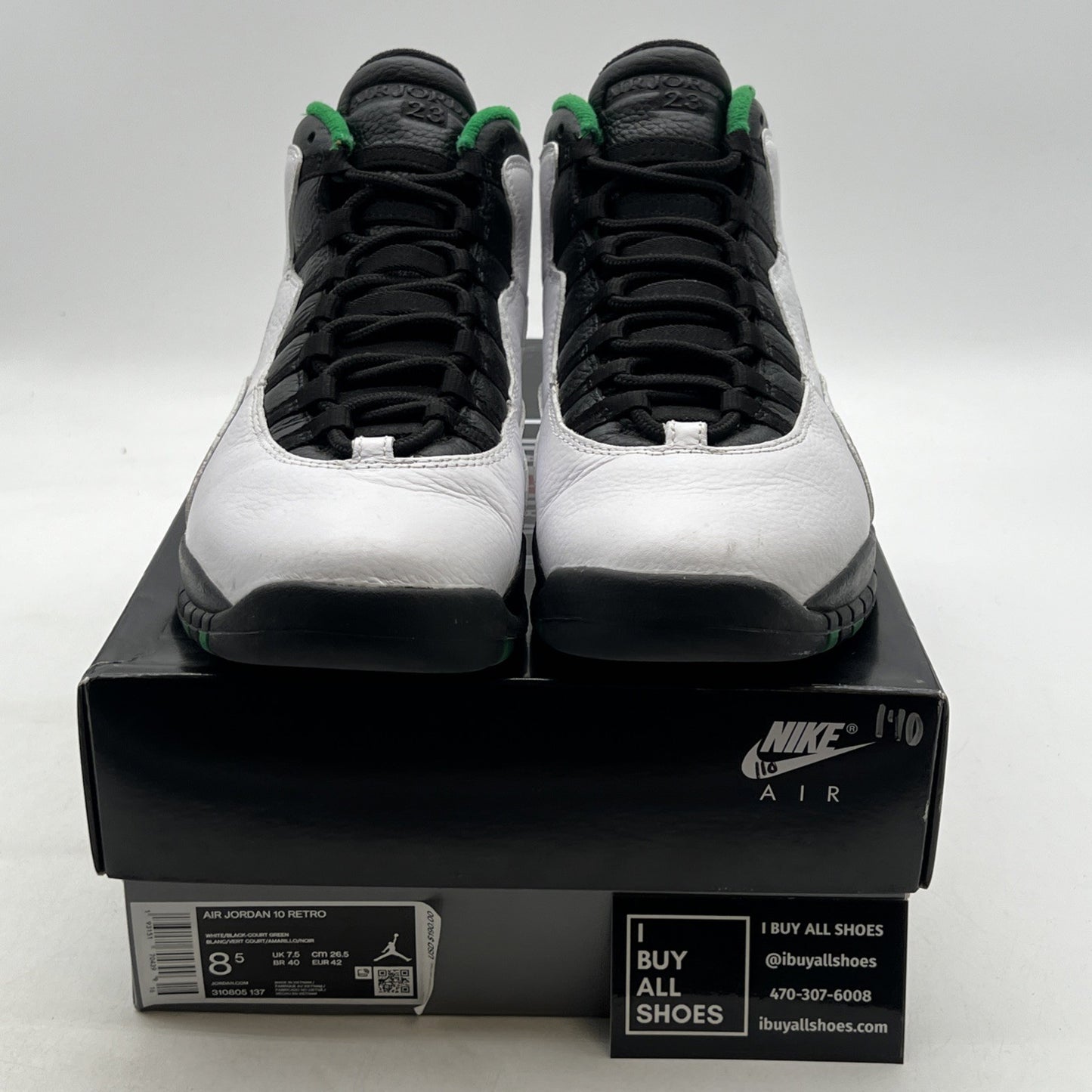 Size 8.5 - Air Jordan 10 Retro 2019 Seattle (310805-137)