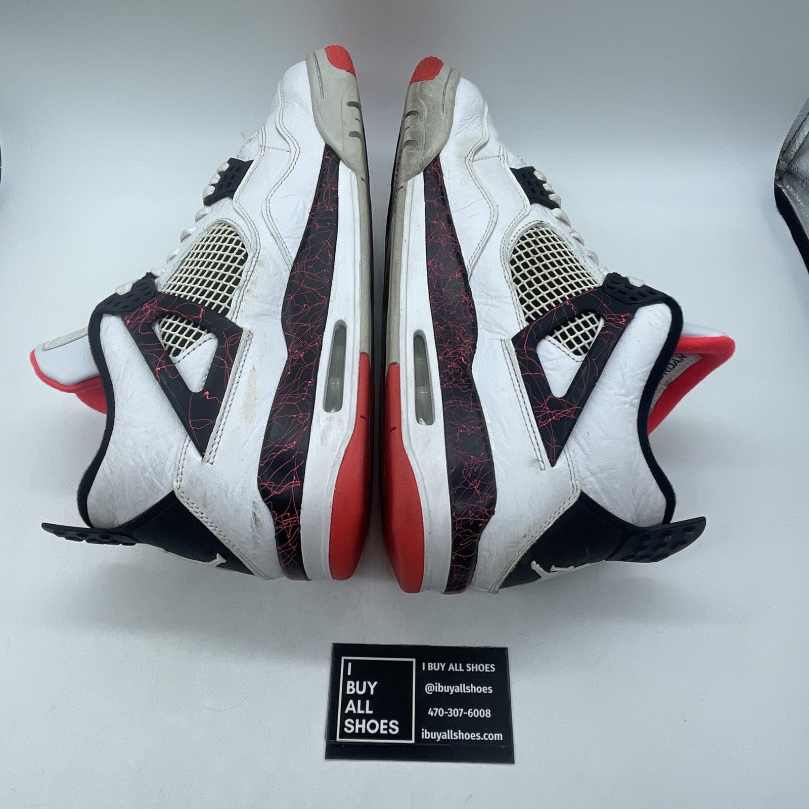 Size 13 - Air Jordan 4 Retro Pale Citron, Bright Crimson 2019 (308497-116)