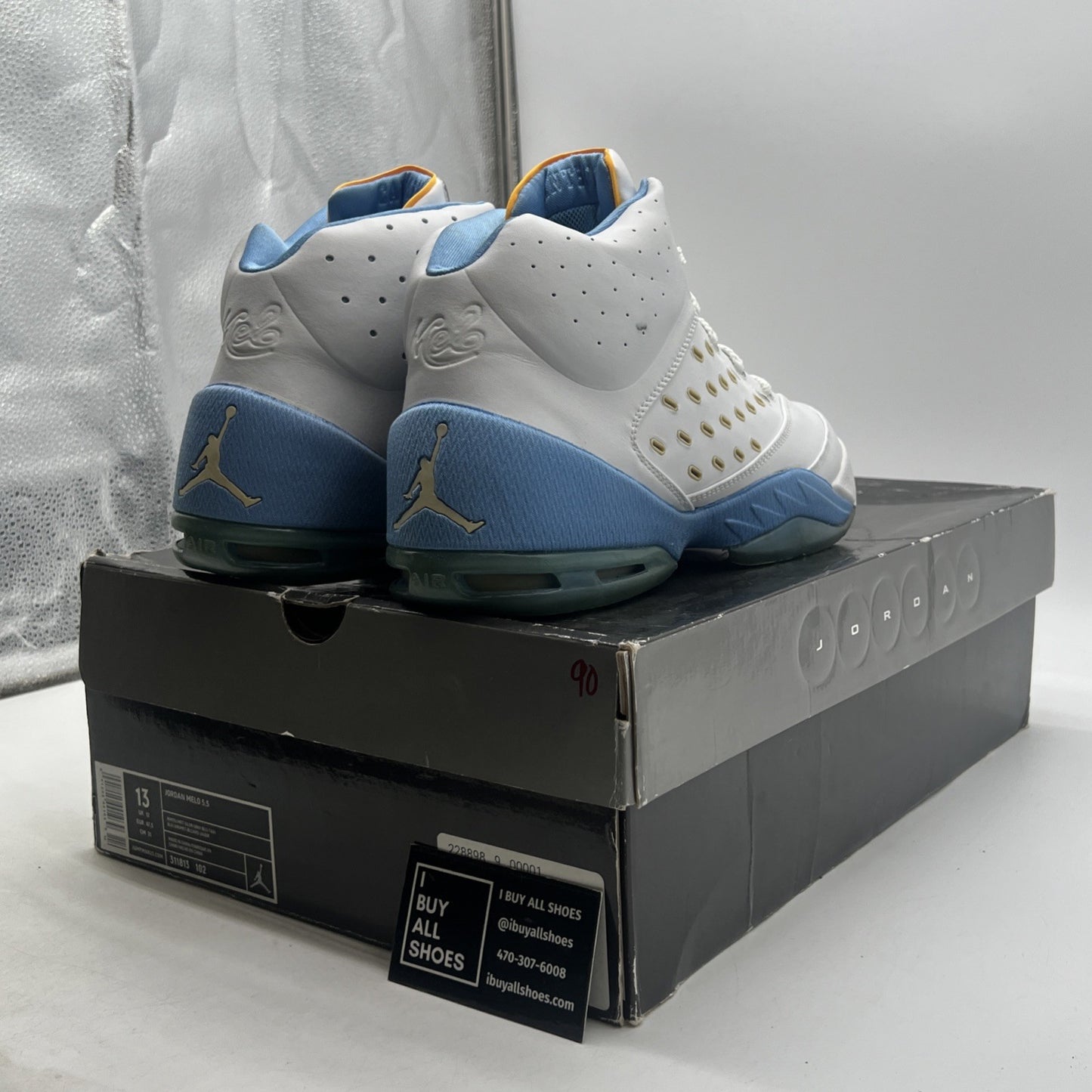 Size 13 - Air Jordan Melo 5.5 White (311813-102)