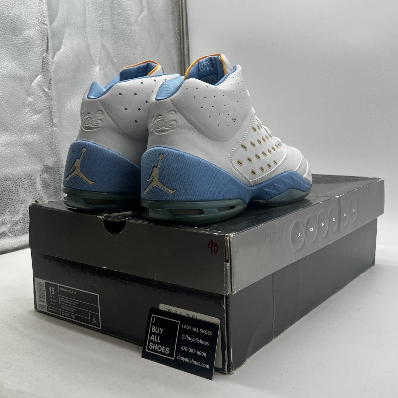 Size 13 - Air Jordan Melo 5.5 White (311813-102)