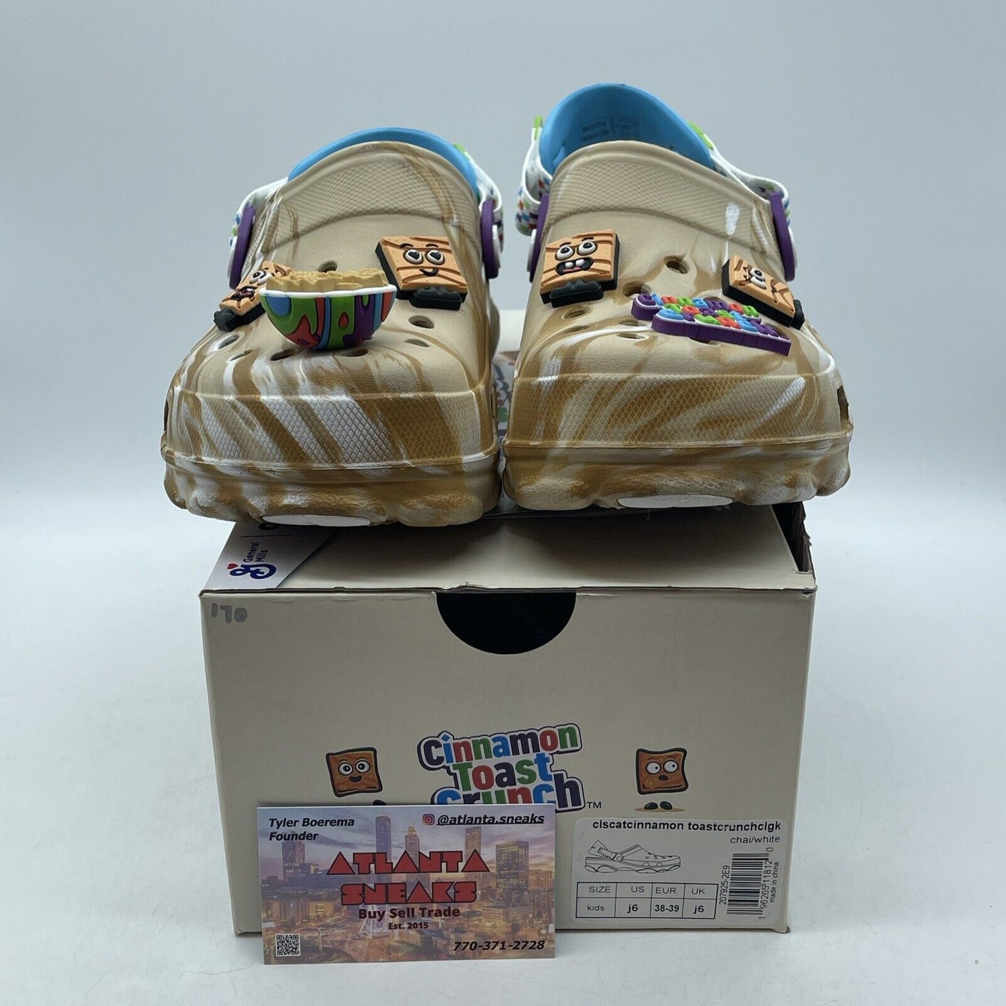 Size 6Y - Crocs X Classic Cinnamon Toast Crunch Kid's Clogs (207925-2E9)