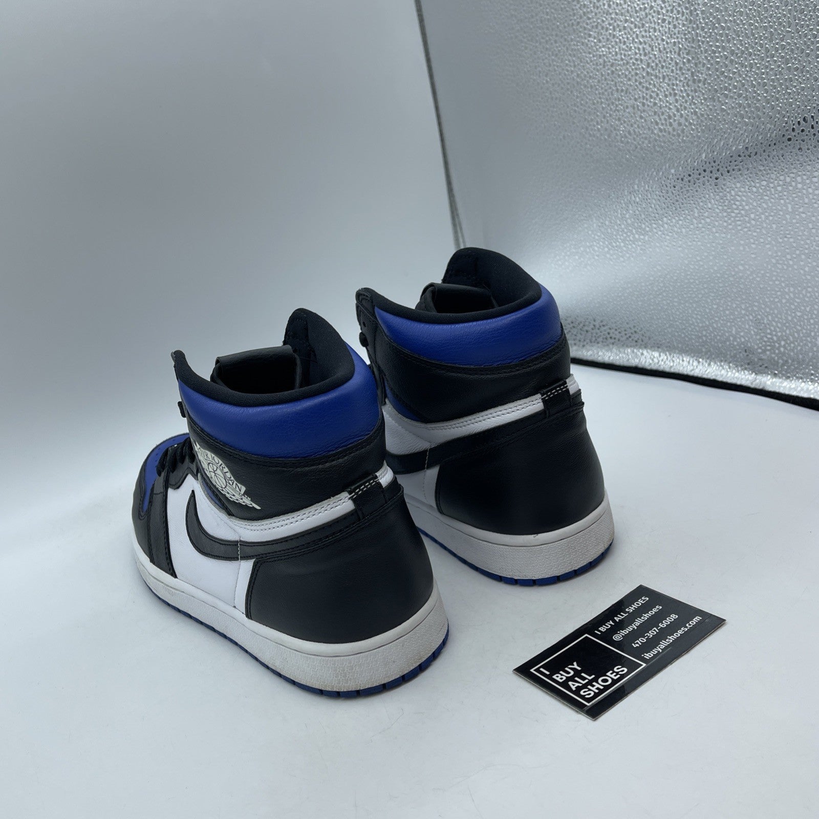 Size 11.5 - Jordan 1 Retro OG High Royal Toe Blue Black Leather (555088-041)