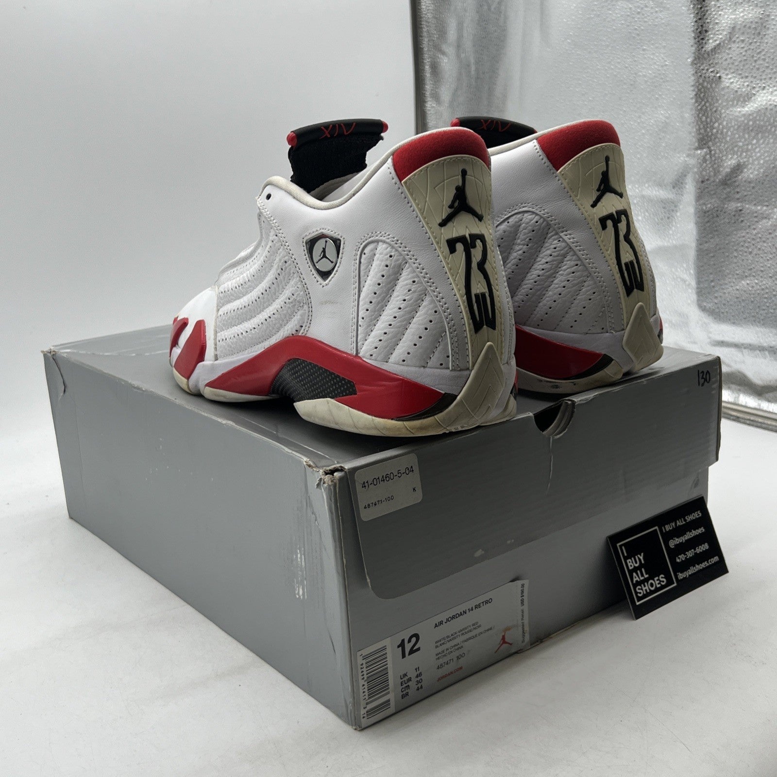Size 12 - Air Jordan 14 Retro 2019 Candy Cane (487471-100)