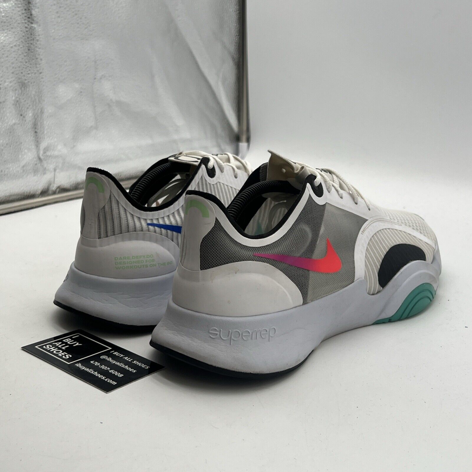 Size 12 - Nike SuperRep Go Football Grey Crimson (CJ0773-120)