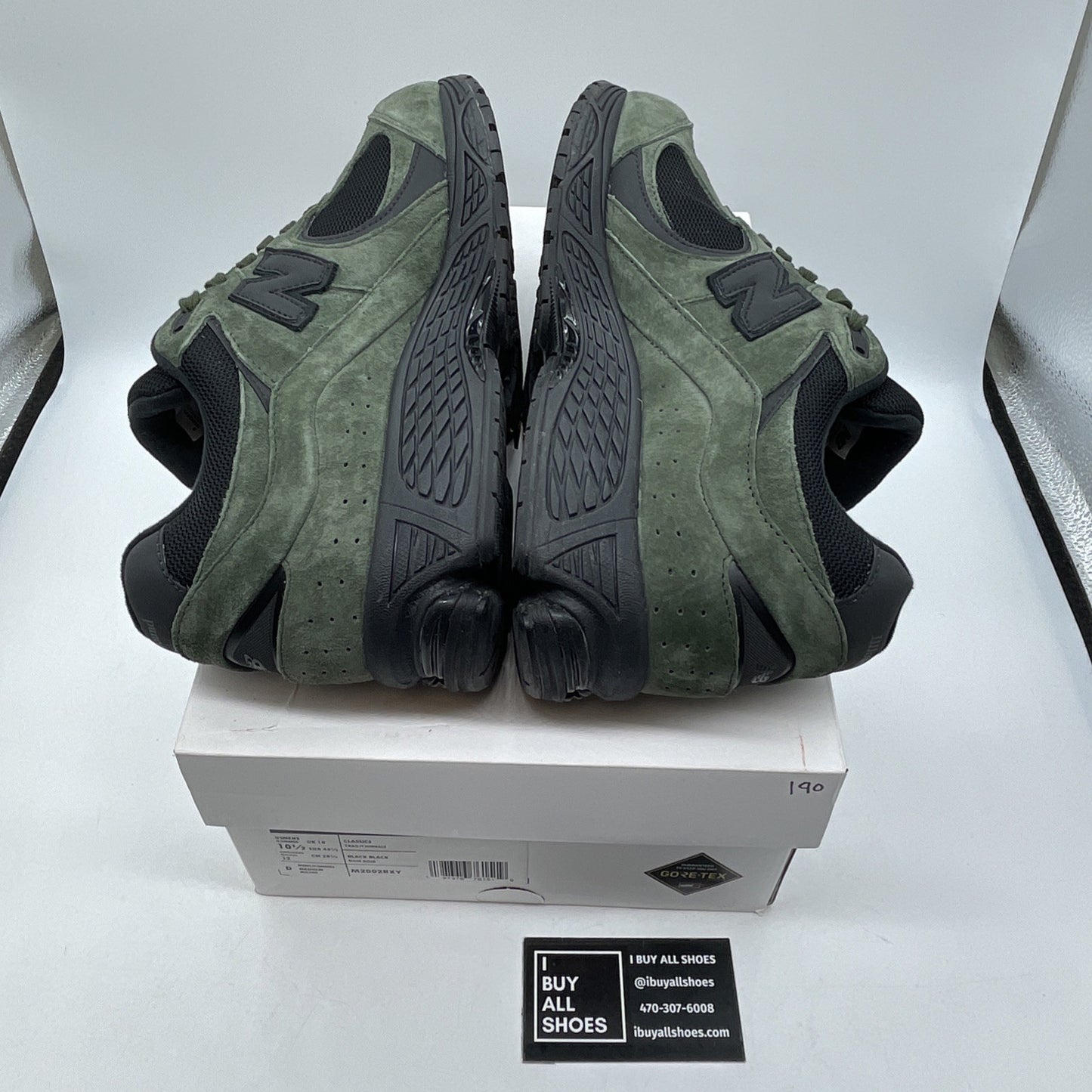 Size 10.5 - New Balance JJJJound x 2002R GORE-TEX Pine Green Black (M2002RXY)