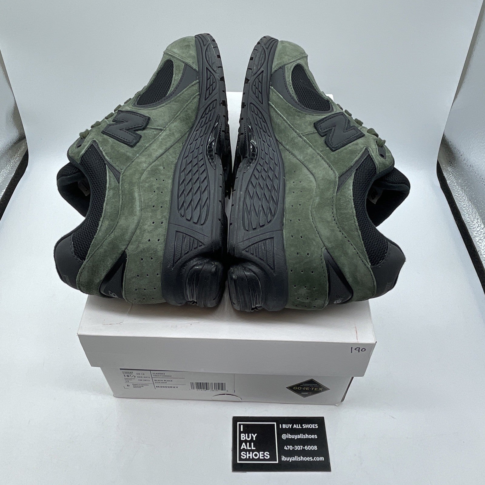 Size 10.5 - New Balance JJJJound x 2002R GORE-TEX Pine Green Black (M2002RXY)