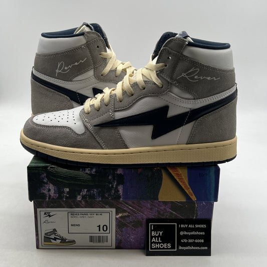 Size 10 - REVES PARIS / KIY 85 Hi WHITE/GREY/NAVY