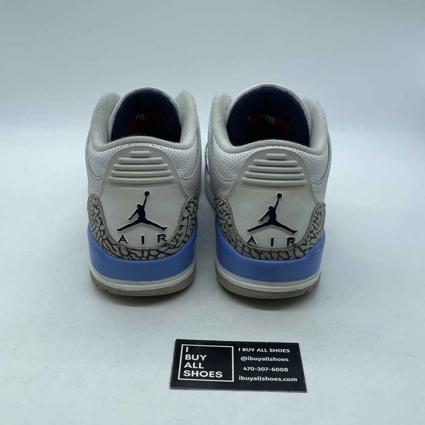 Size 10 - Jordan 3 Retro Mid UNC Grey White Leather Suede (CT8532-104)