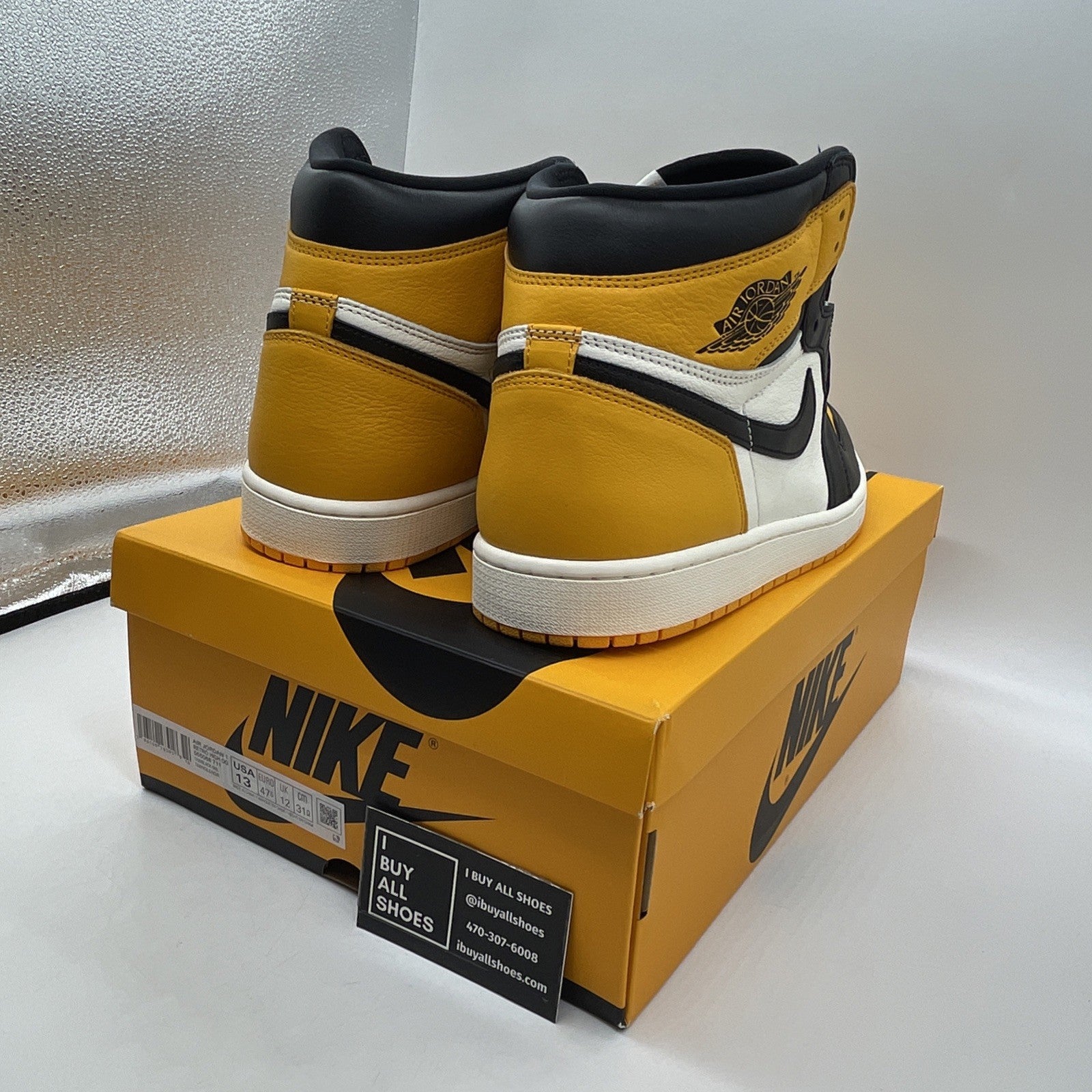 Size 13 - Air Jordan 1 Retro OG High Yellow Toe (555088-711)