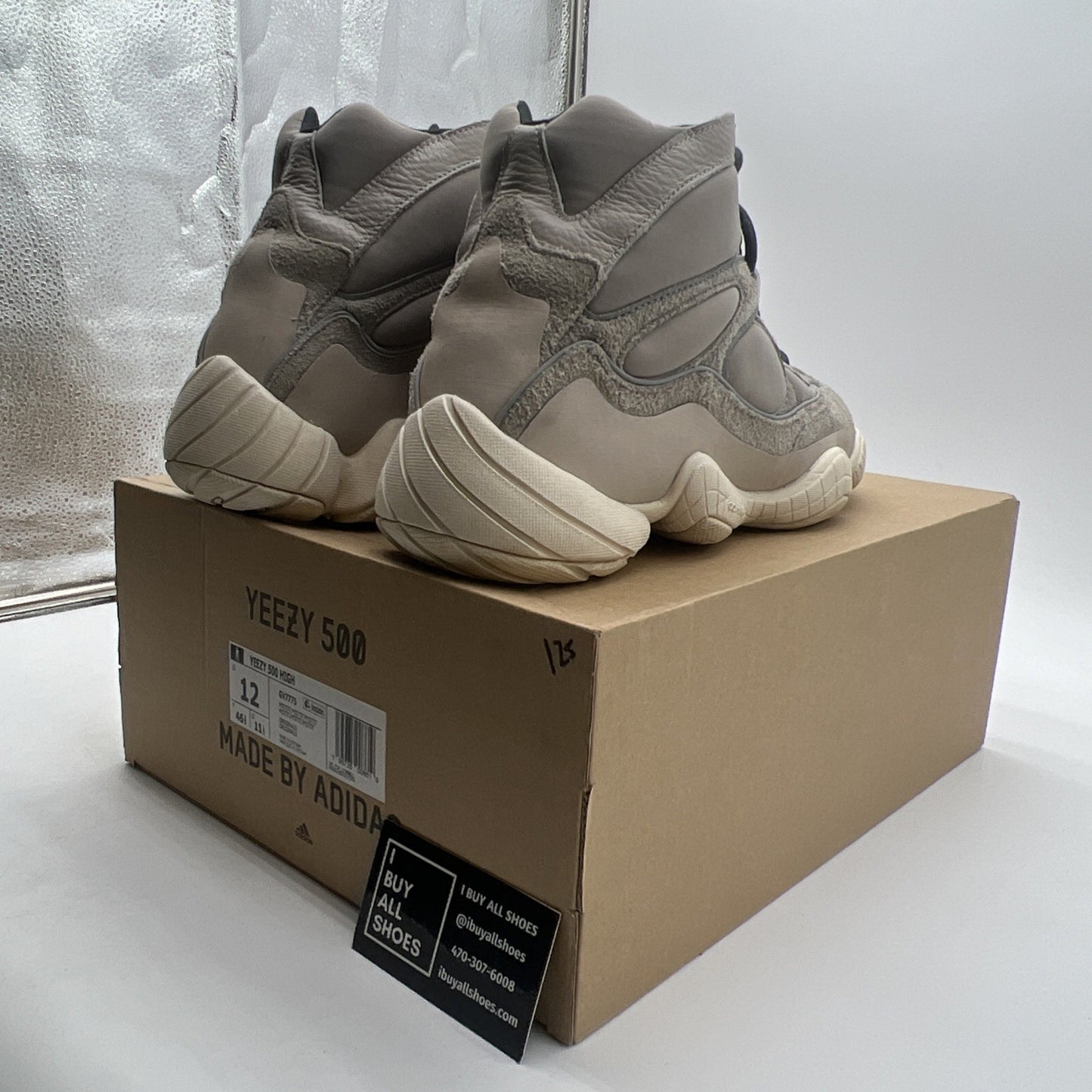 Size 12 - adidas Yeezy 500 High Mist Stone (GV7775)