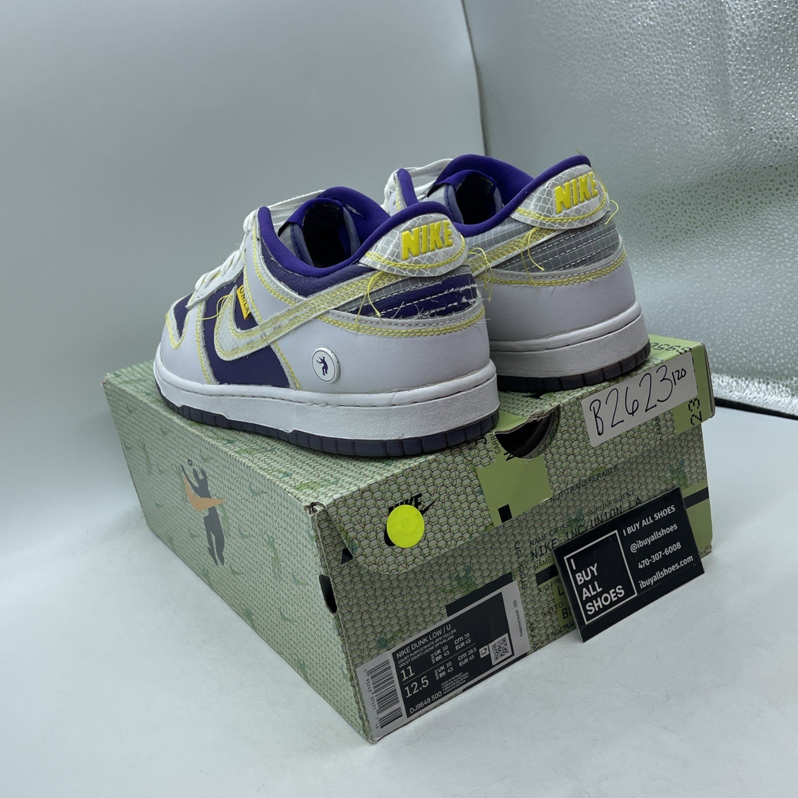 Size 11 - Union LA x Nike Dunk Low Passport Pack Court Purple (DJ9649-500)