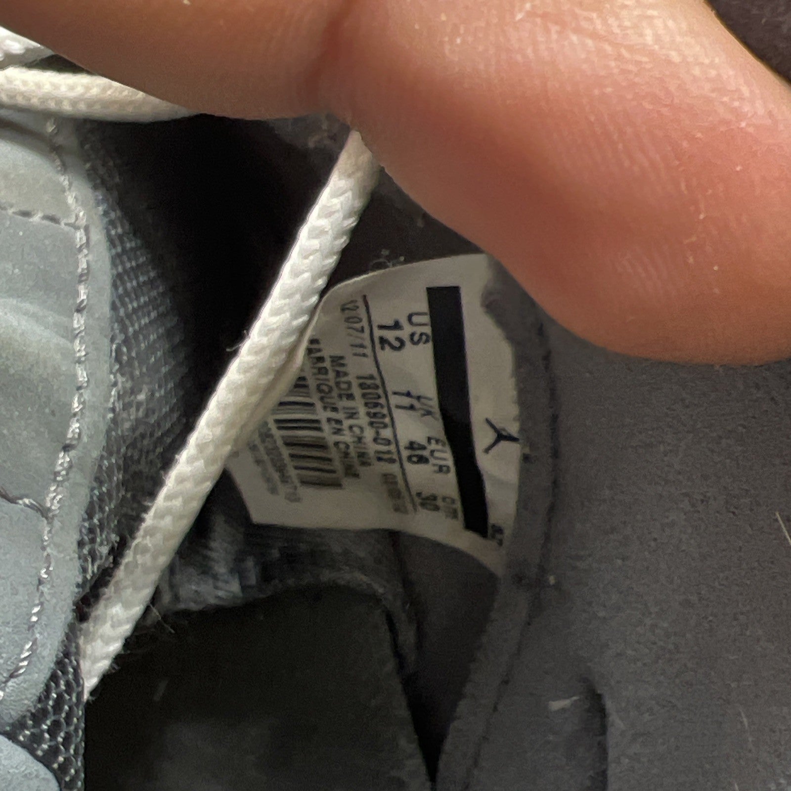 Size 12 - Air Jordan 12 Retro Cool Grey (130690-012)