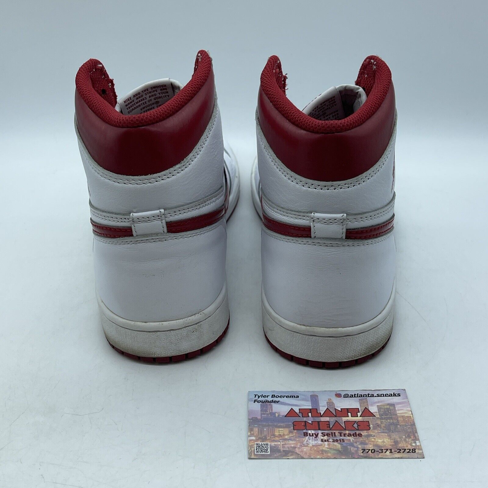 Size 9.5 - Air Jordan 1 Retro OG High Metallic Red White Leather (555088-103)