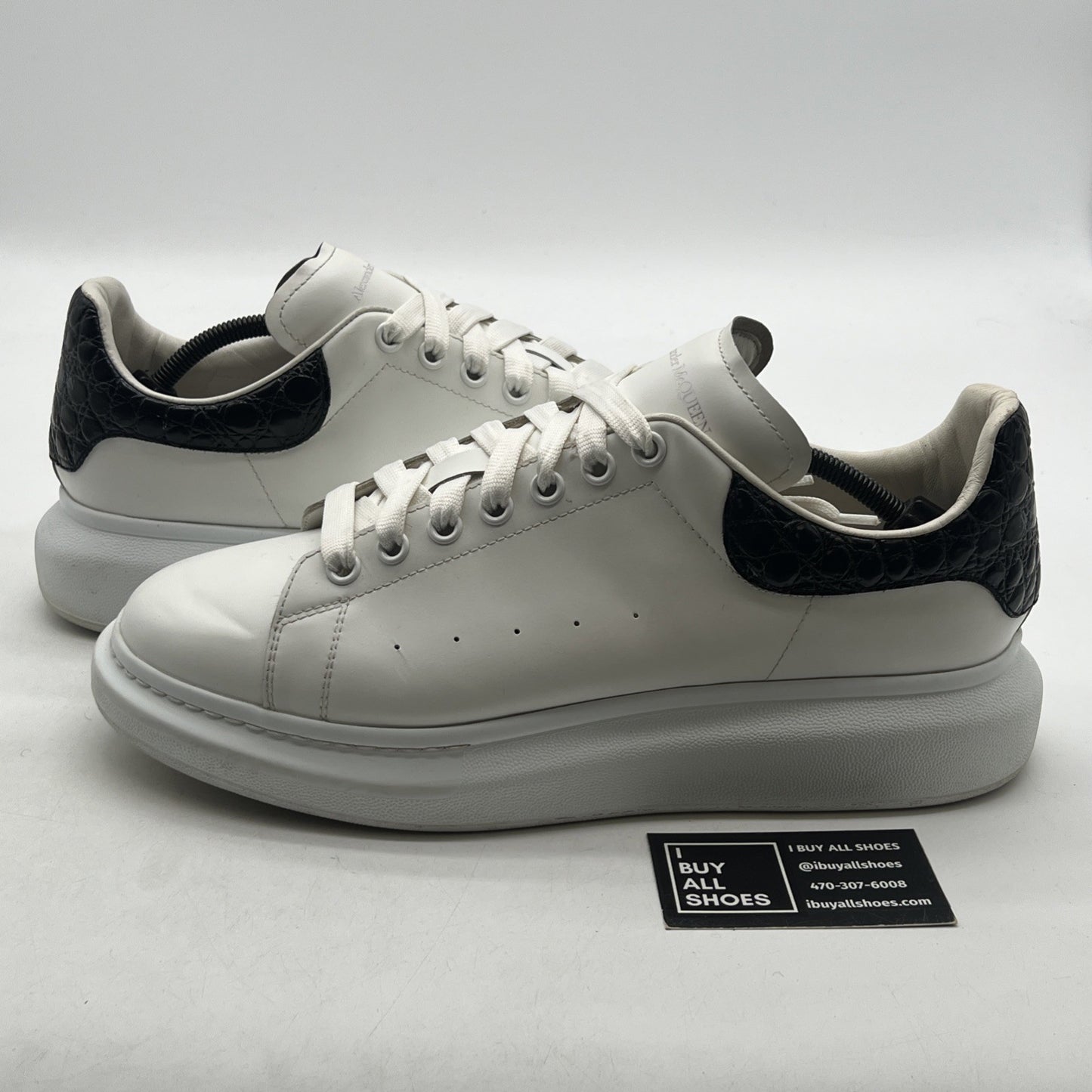Size 46D - Alexander Mcqueen White Black Men Shoes