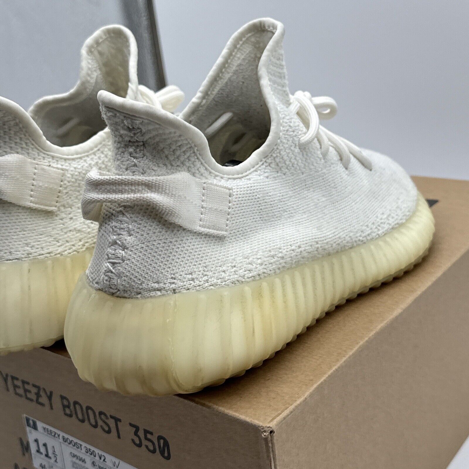 Size 11.5 - adidas Yeezy Boost 350 V2 Low Cream White / Triple White Boost Kanye