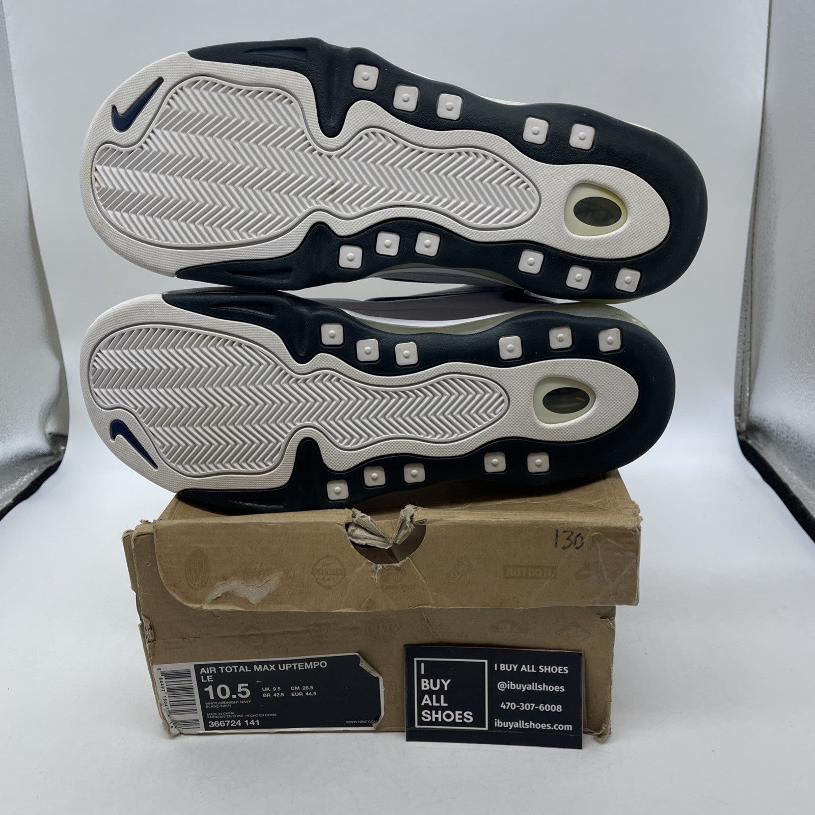 Size 10.5 - Nike Air Total Max Uptempo 2009 Midnight Navy (366724-141)