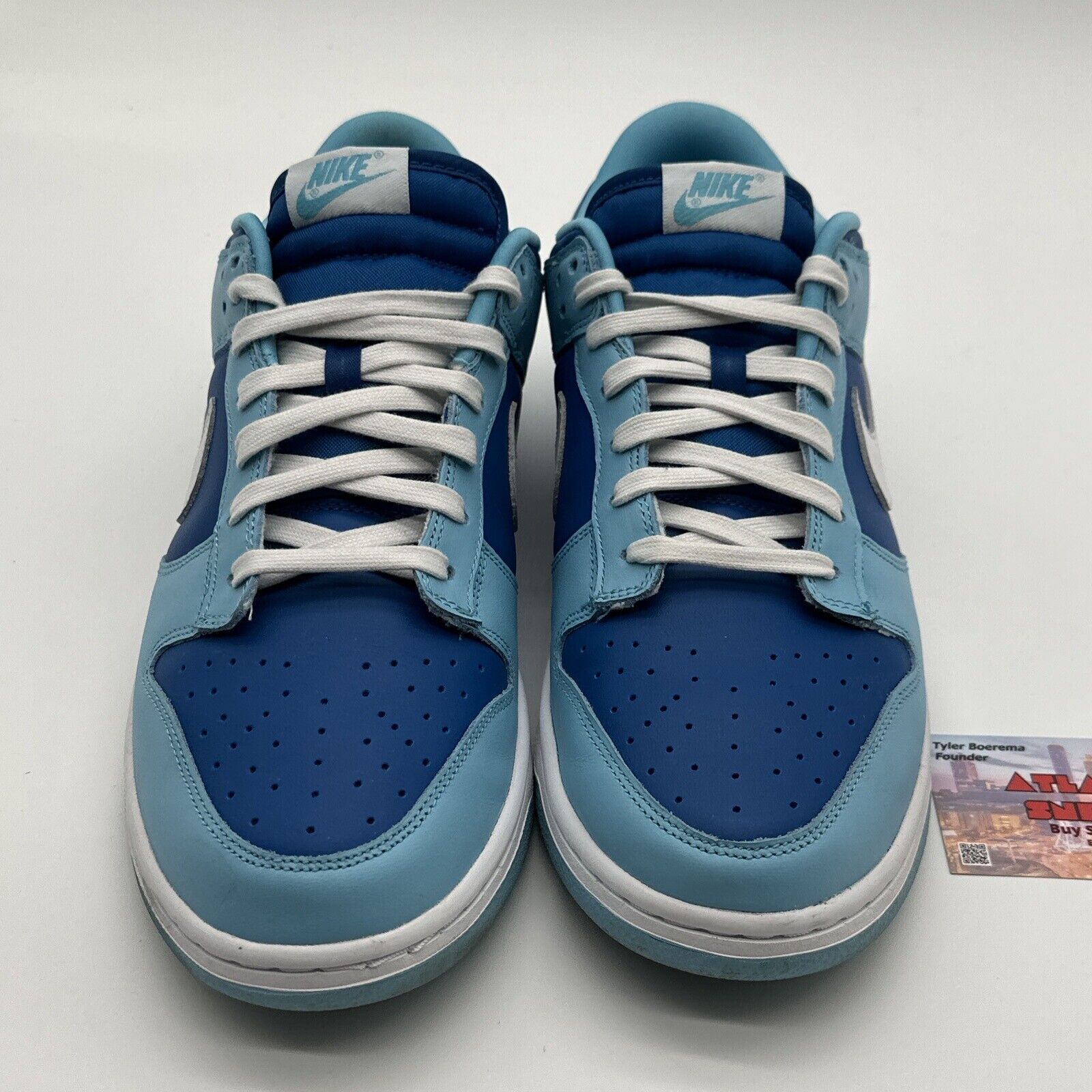 Size 11 - Nike Dunk Low Argon Blues Light & Navy Premium Leather Icy Colors OG