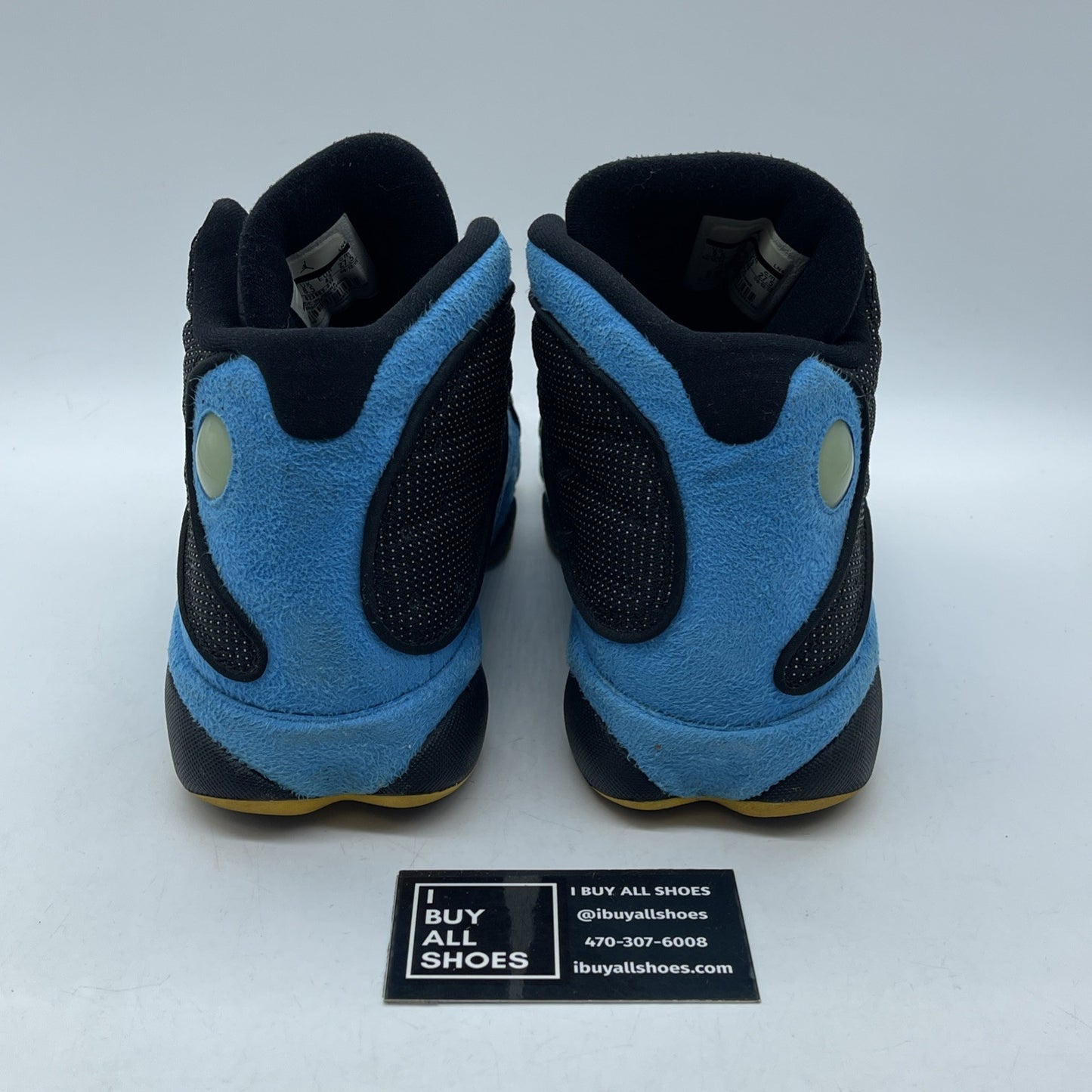 Size 9.5 - Air Jordan 13 Retro CP3 Away Blue Black Suede Leather (823902-015)
