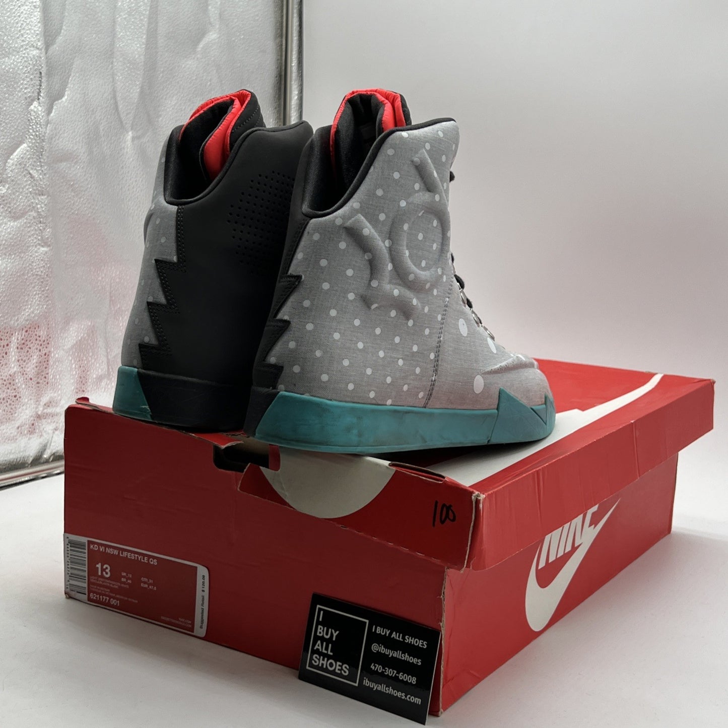 Size 13 - Nike KD 6 Nsw Lifestyle Qs Birthday (621177-001)