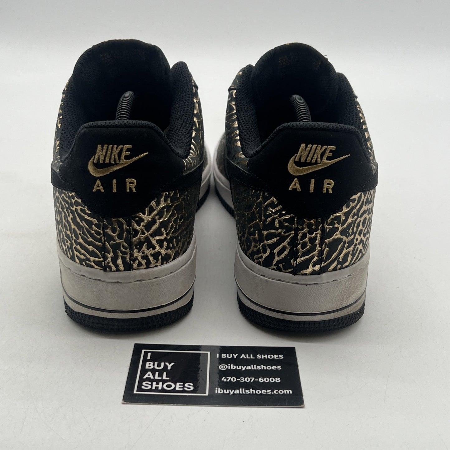 Size 10.5 - Nike Air Force 1 Low Black (488298-702)