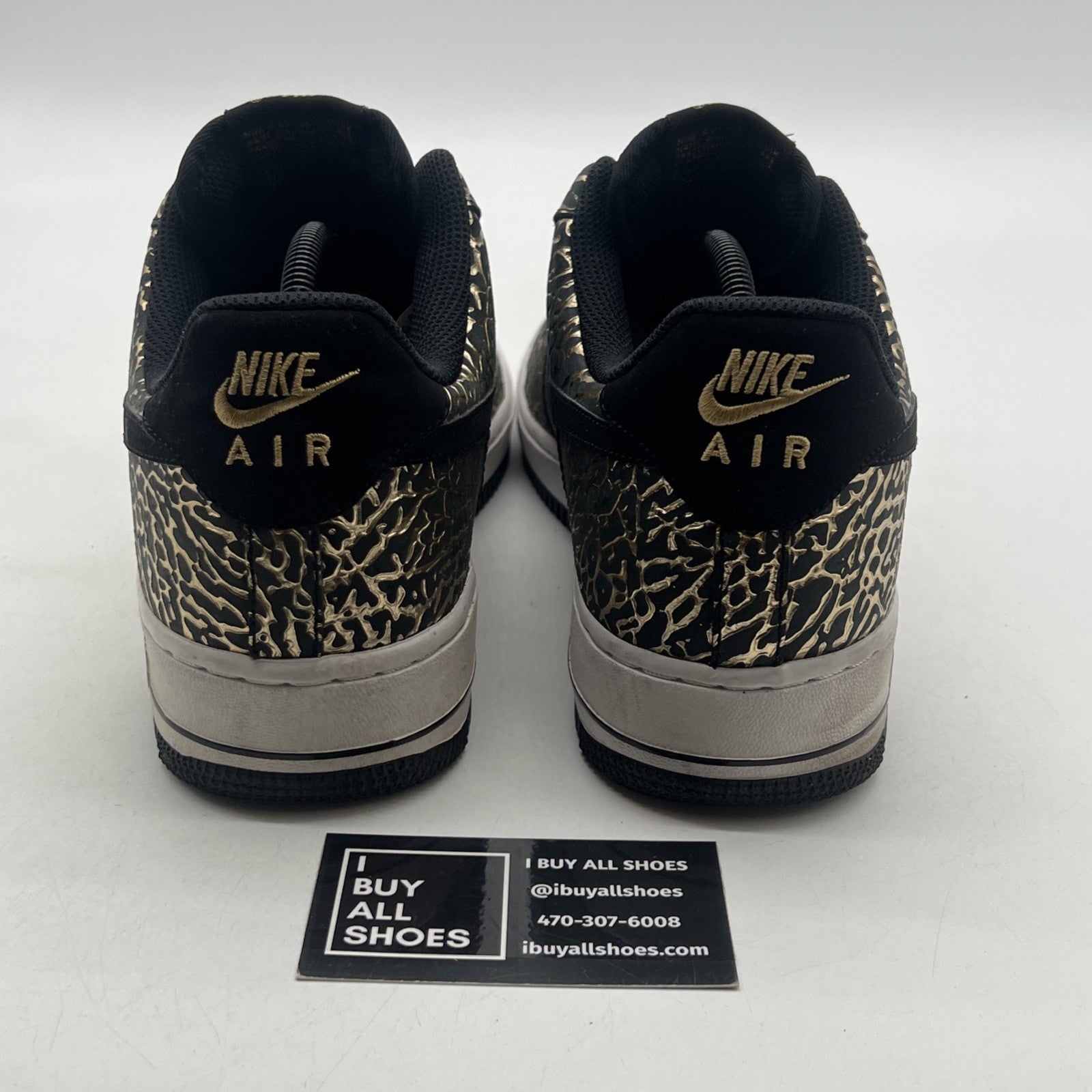 Size 10.5 - Nike Air Force 1 Low Black (488298-702)