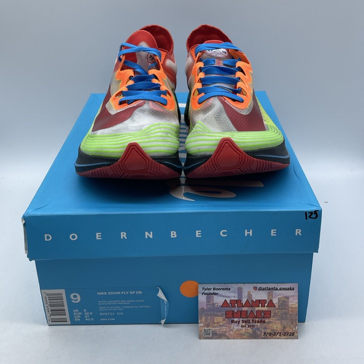 Size 9 - Nike Zoom Fly SP 2018 Doernbecher Green Black Blue Suede (BV8734-100)
