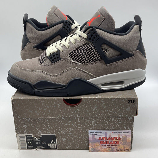 Size 11 - Jordan 4 Retro Mid Taupe Haze Brown Black Suede Leather (DB0732-200)