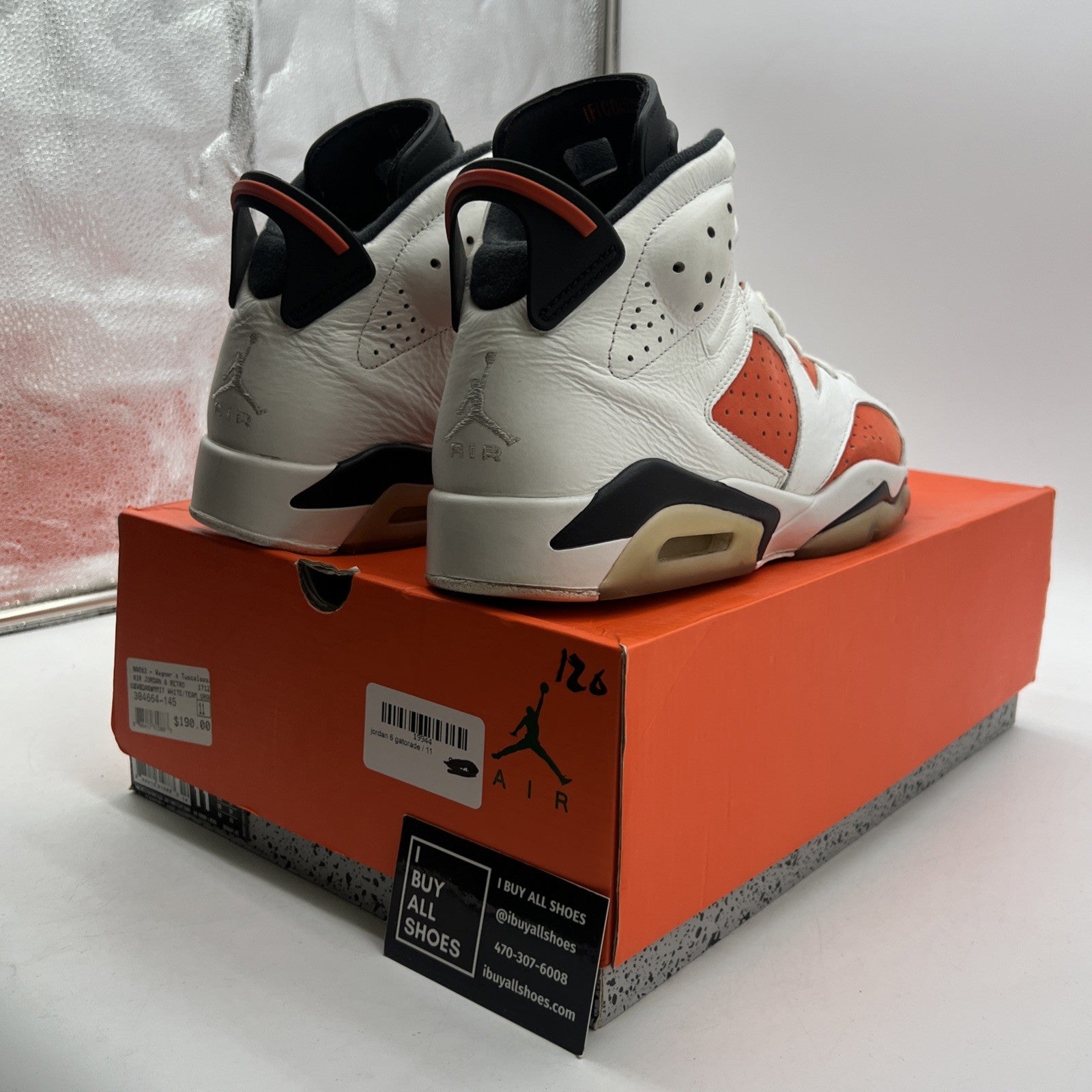 Size 11 - Air Jordan 6 Retro Gatorade (384664-145)