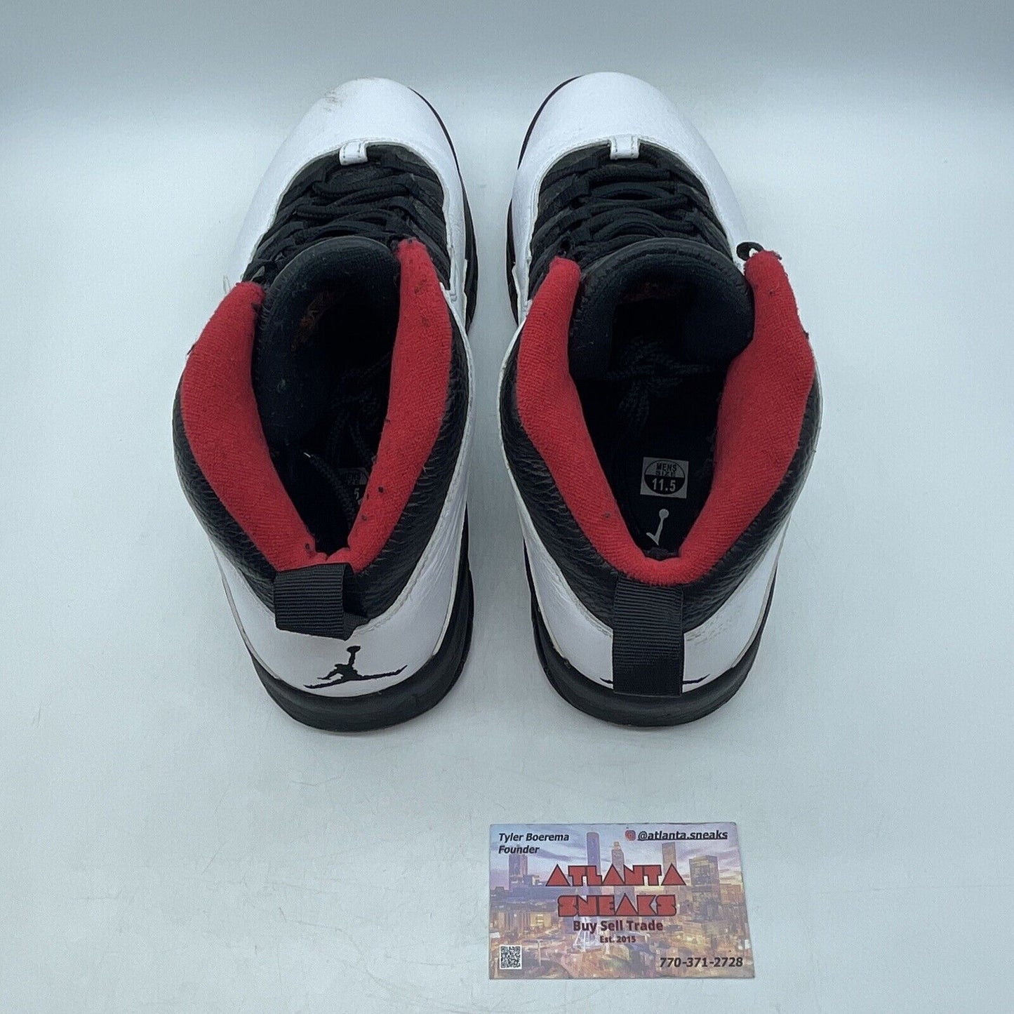 Size 11.5 - Air Jordan 10 Double Nickel White Black Red Leather (310805-102)