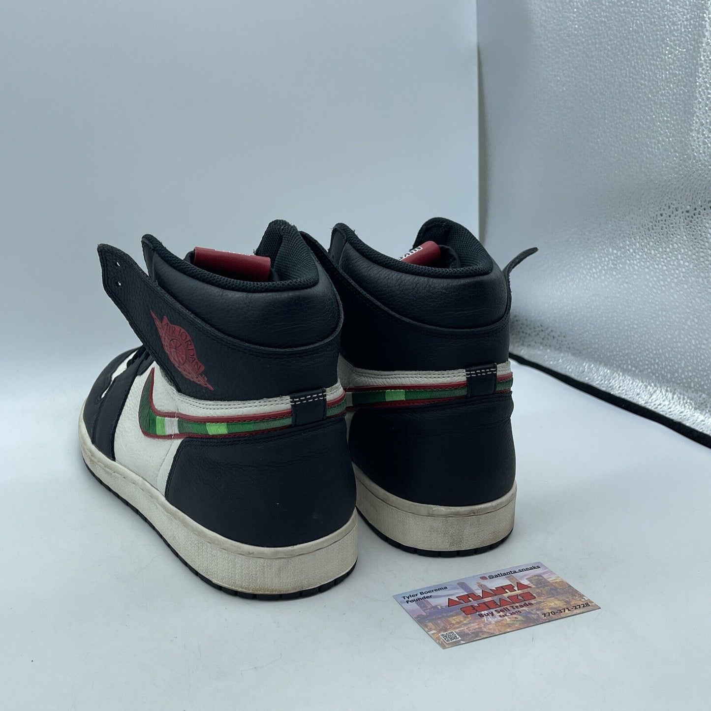 Size 13 - Air Jordan 1 Retro OG High A Star Is Born Black Green (555088-015)