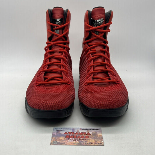 Size 10 - Nike Kobe 9 KRM EXT High Red Mamba Black (716993-600)
