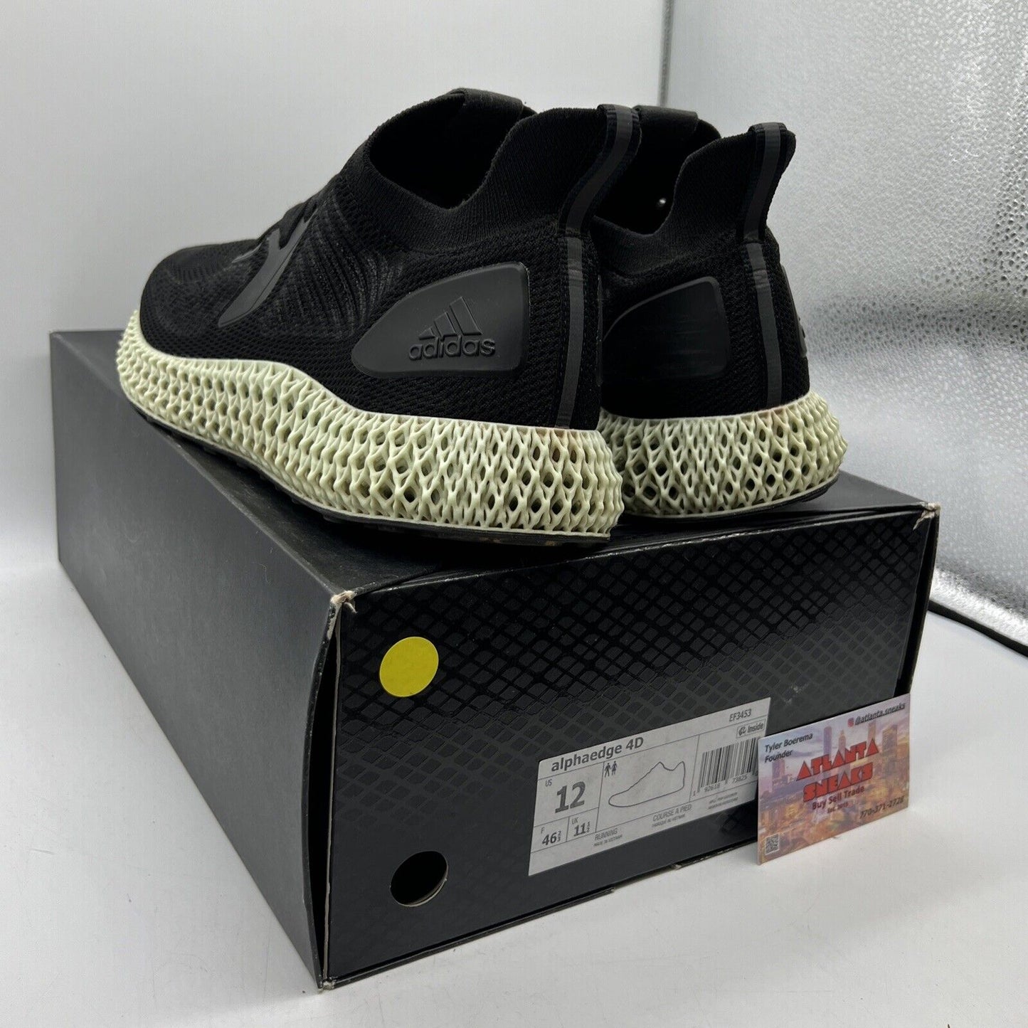 Size 12 - adidas AlphaEdge 4D Core Black (EF3453)