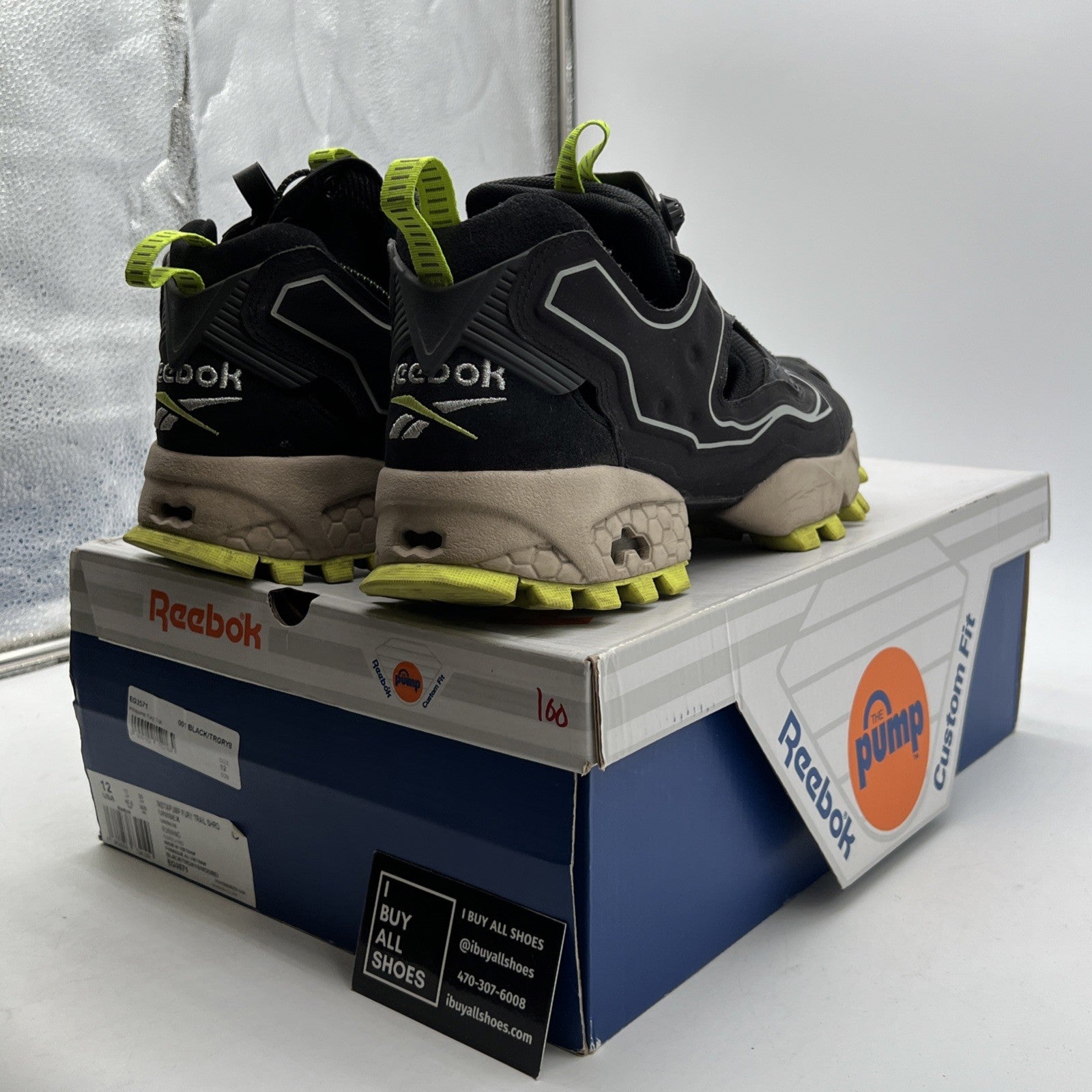 Size 12 - Reebok InstaPump Fury Trail Shroud Green (EG3571)