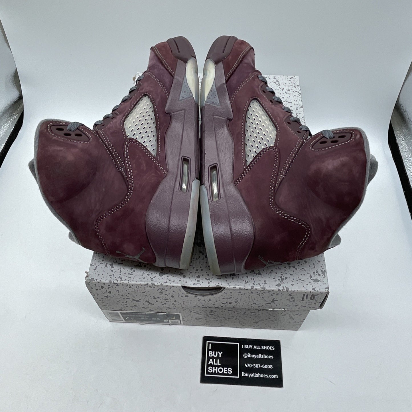Size 7Y (GS) - Jordan 5 Retro SE 2023 Mid Burgundy Grey Suede (FN4233-600)