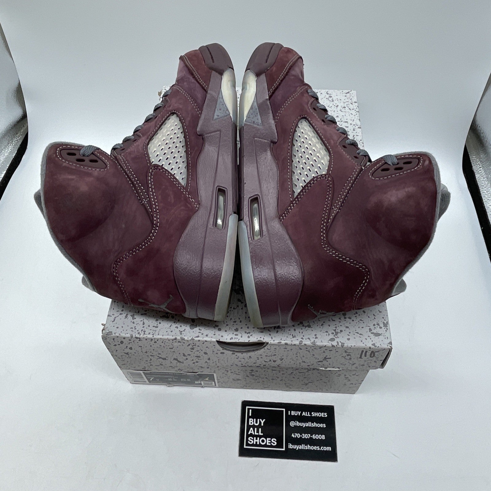 Size 7Y (GS) - Jordan 5 Retro SE 2023 Mid Burgundy Grey Suede (FN4233-600)