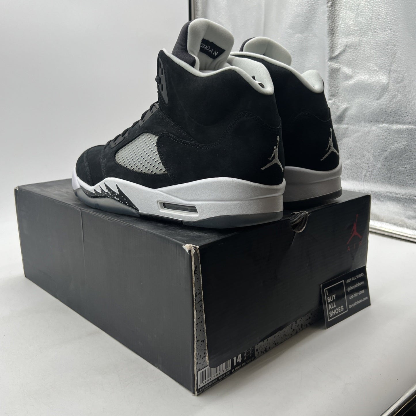 Size 14 - Air Jordan 5 Retro 2013 Oreo (136027-035)