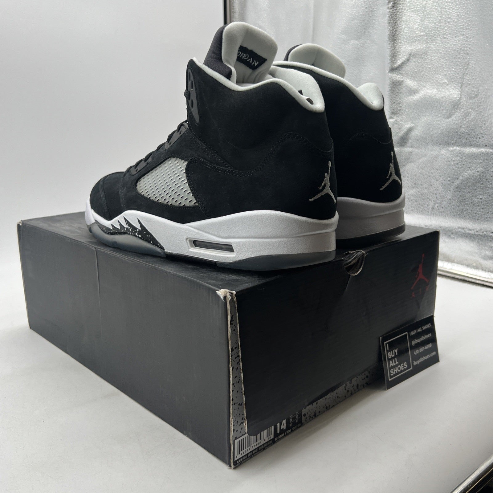 Size 14 - Air Jordan 5 Retro 2013 Oreo (136027-035)