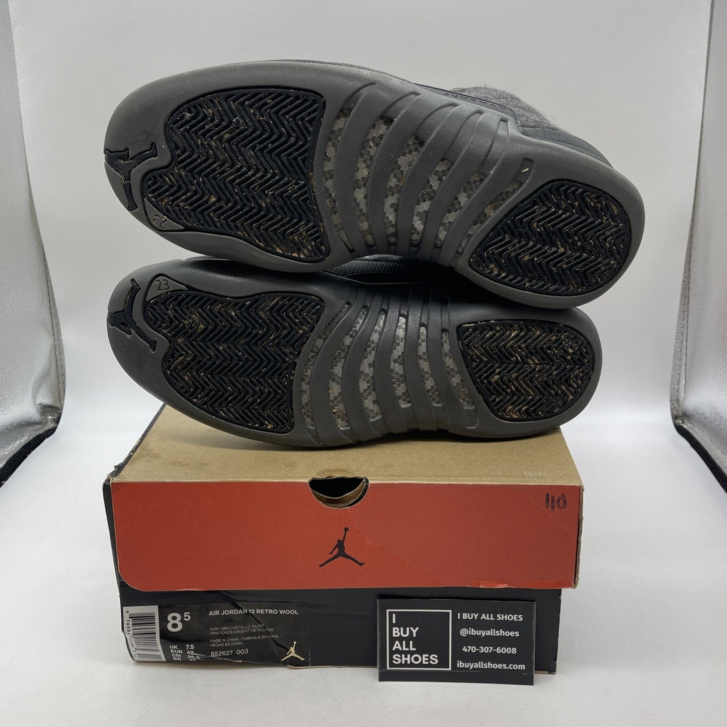 Size 8.5 - Air Jordan 12 Retro Wool (852627-003)