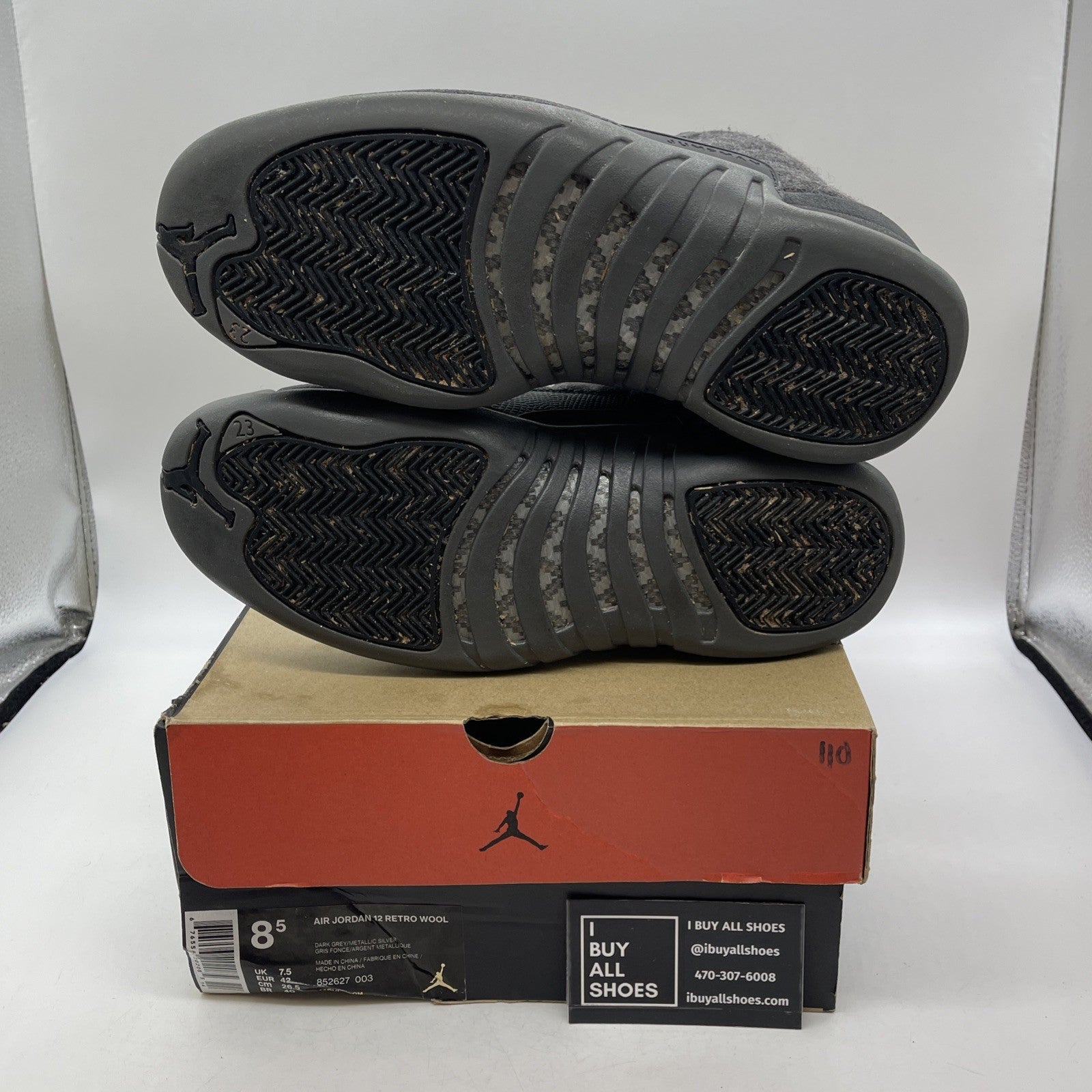 Size 8.5 - Air Jordan 12 Retro Wool (852627-003)