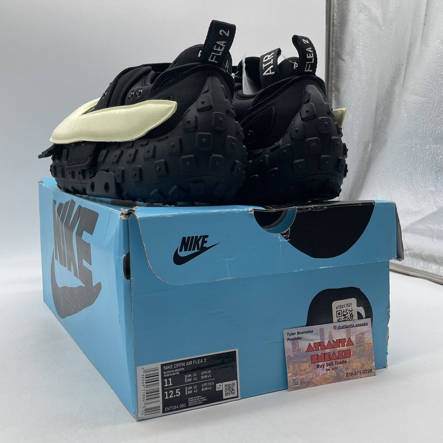 Size 11 - Air Flea 2 x Cactus Plant Flea Market Black Alabaster (DV7164-001)