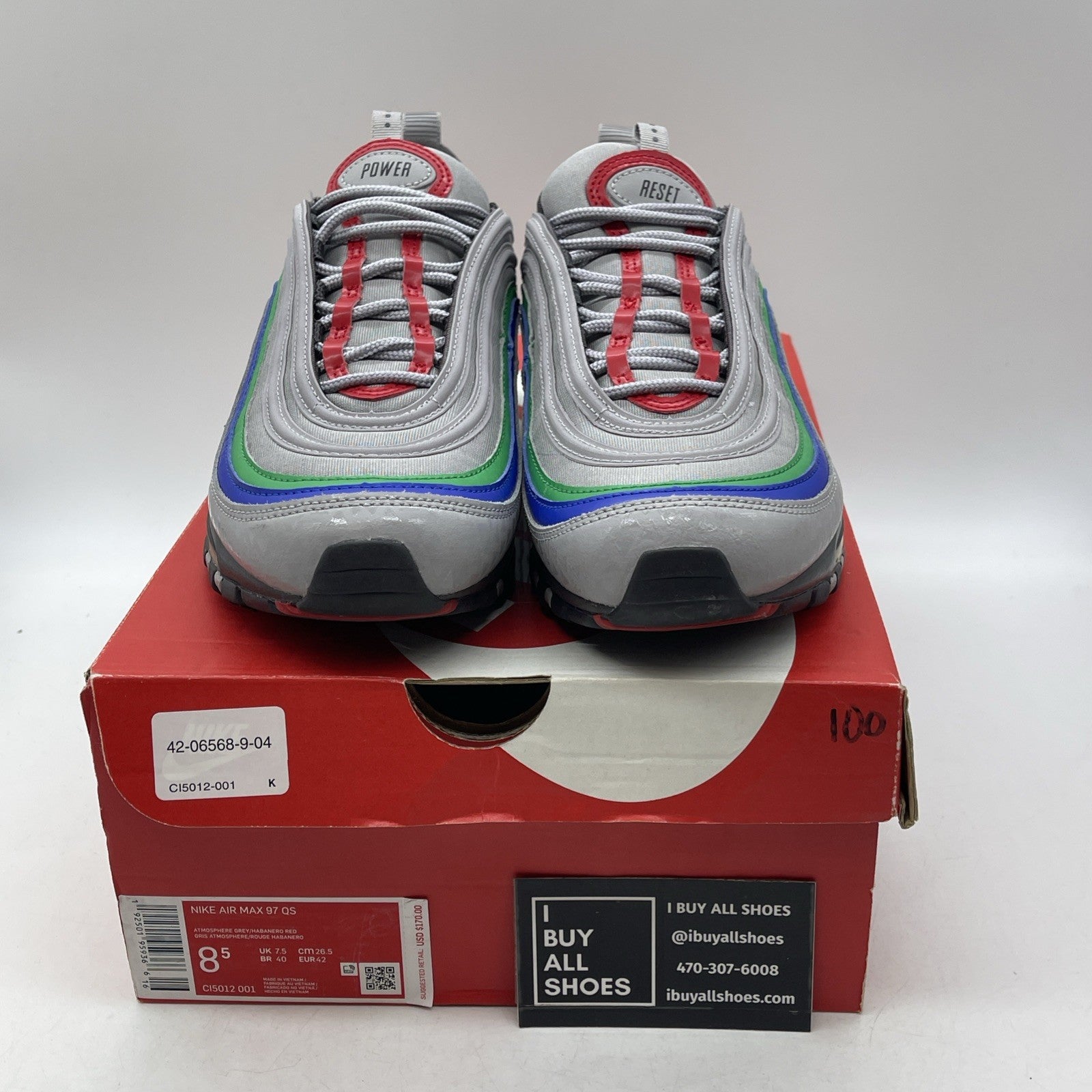 Size 8.5 - Nike Air Max 97 Nintendo 64 (CI5012-001)