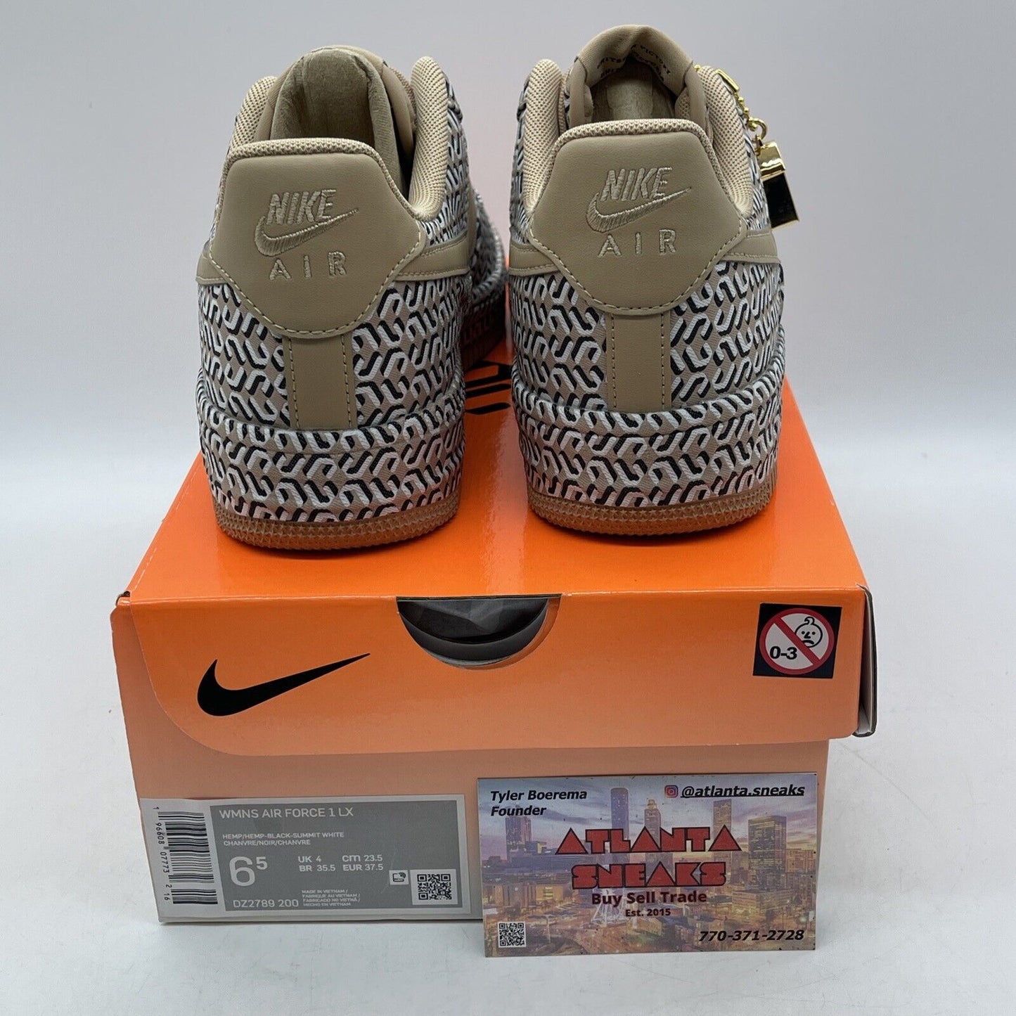 Size 6.5W - Nike Air Force 1 LX United in Victory - Hemp Brown (DZ2789-200)