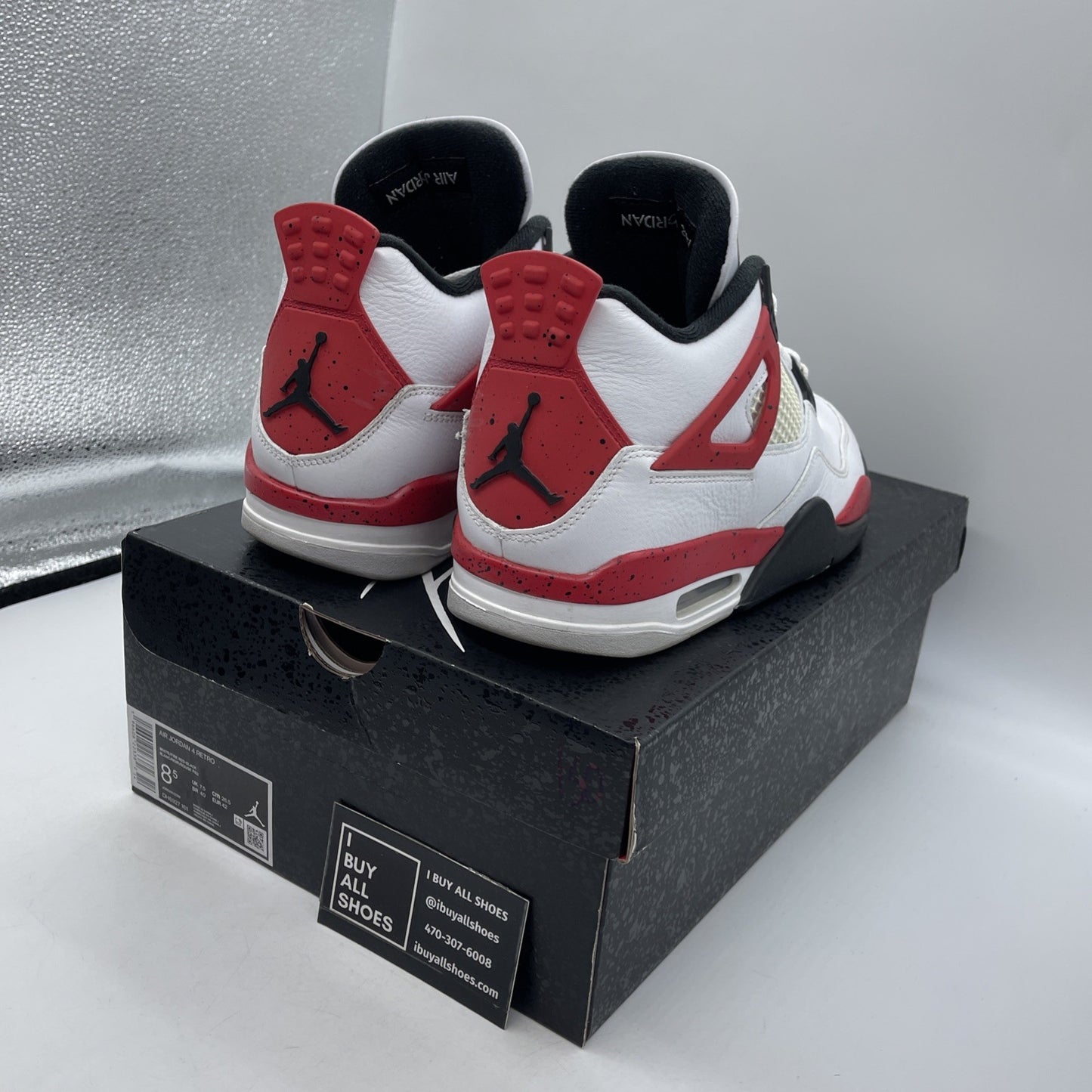 Size 8.5 - Air Jordan 4 Retro Mid Red Cement