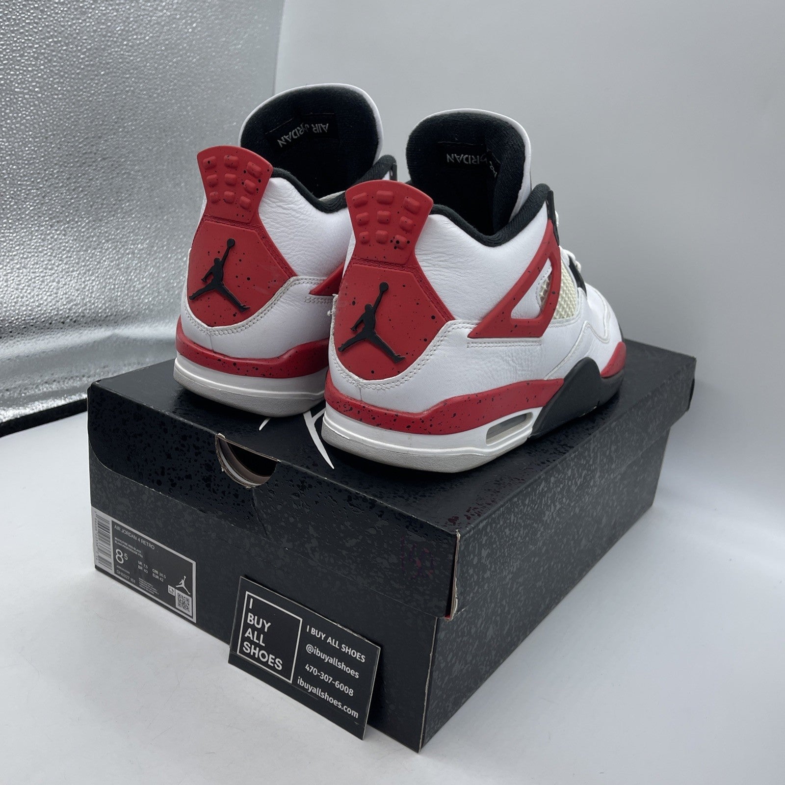 Size 8.5 - Air Jordan 4 Retro Mid Red Cement