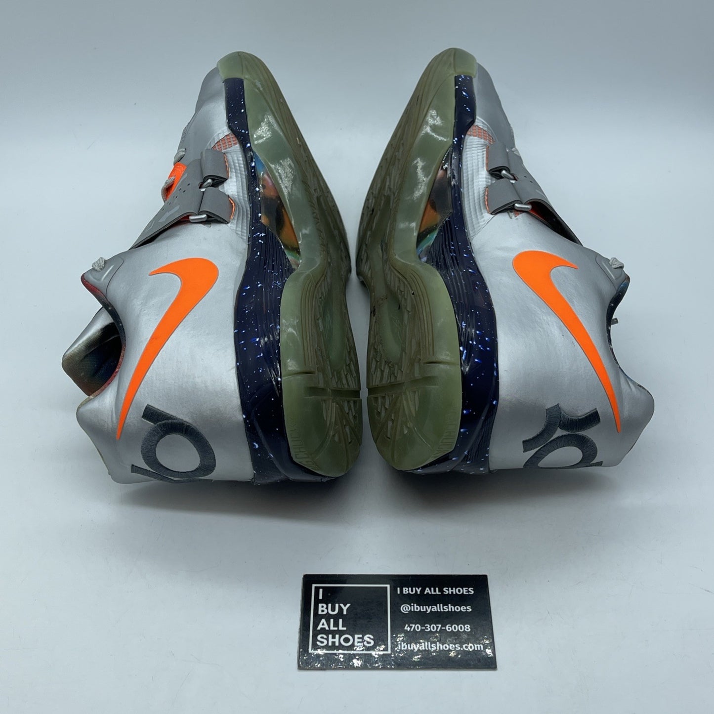 Size 13 - Nike Zoom KD 4 2012 All Star - Galaxy Grey Orange Suede (520814-001)