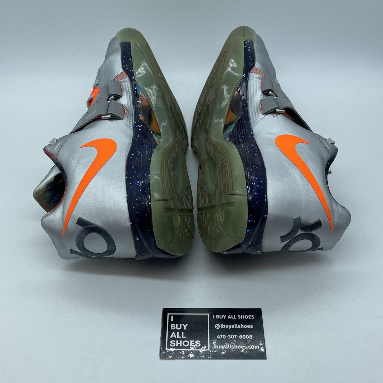 Size 13 - Nike Zoom KD 4 2012 All Star - Galaxy Grey Orange Suede (520814-001)