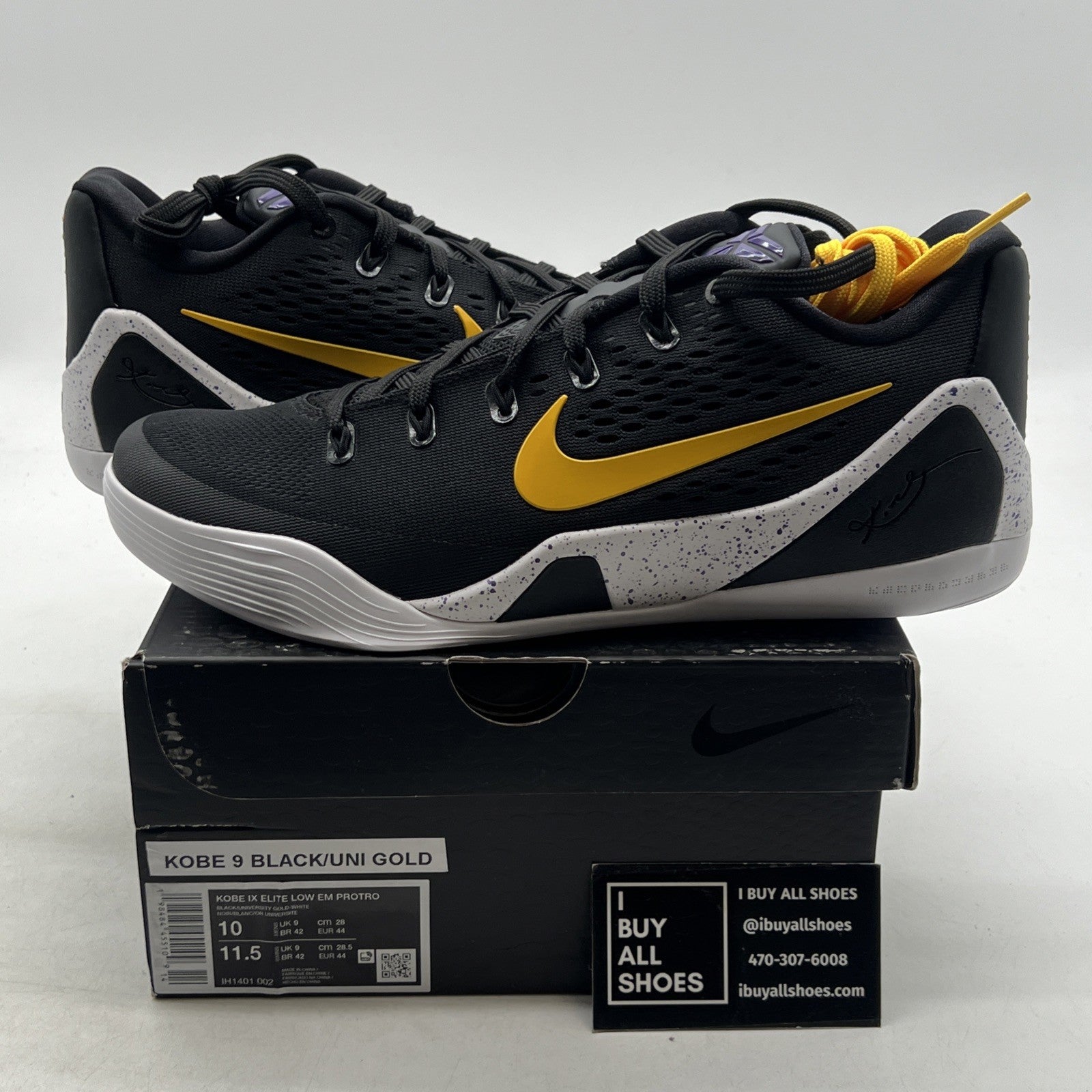 Size 10 - Nike Kobe 9 EM Protro TB Lakers Away (IH1401-002)